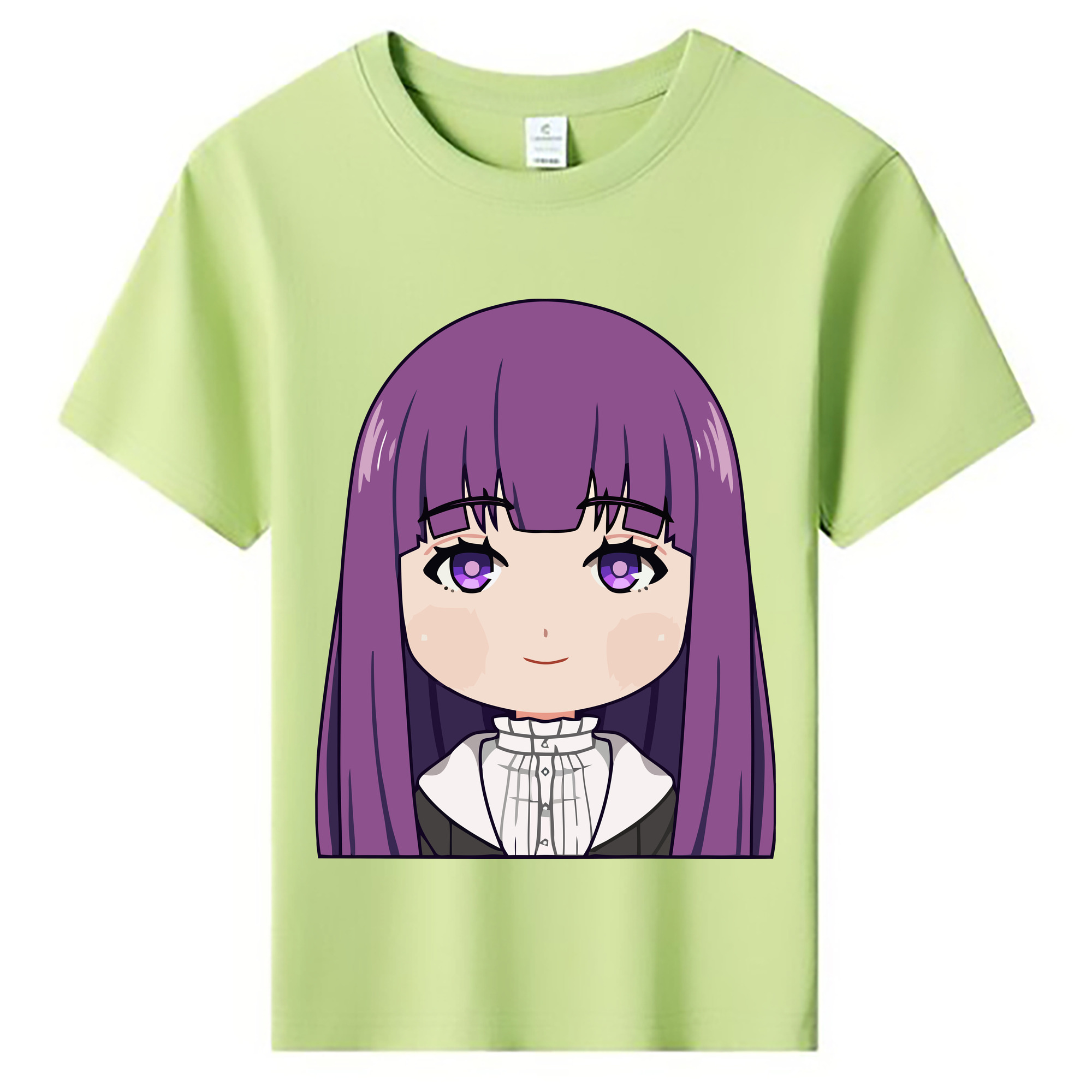 （画像用） 葬送のフリーレン Frieren 綿100％キッズTシャツ（フロントプリント）